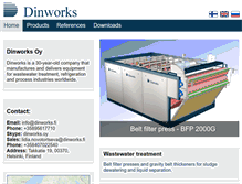Tablet Screenshot of dinworks.fi